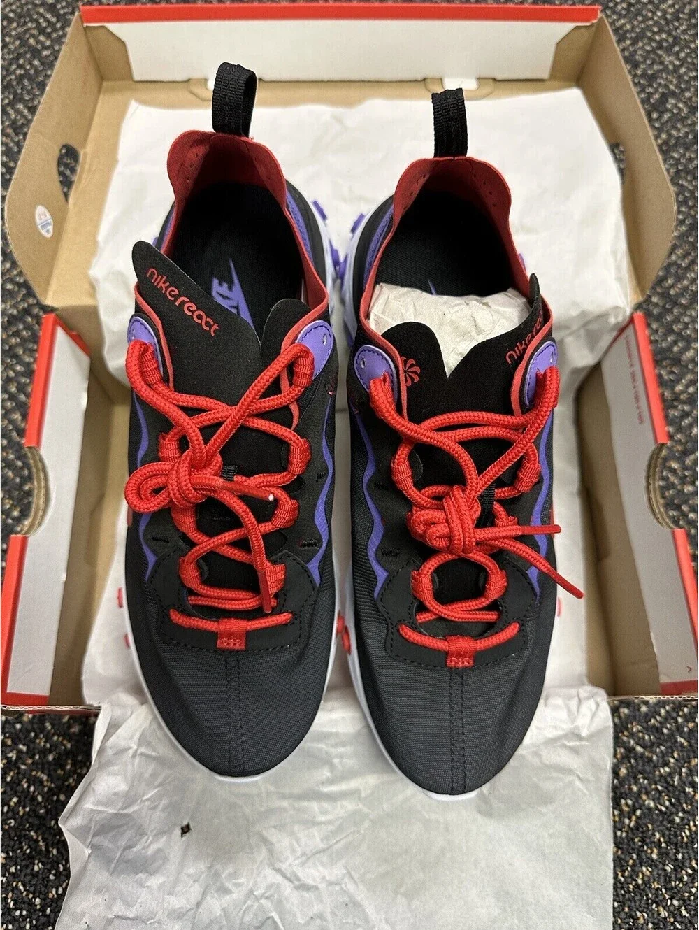 Nike Womens React Element CQ9901-001 Multicolor Running Shoes Sneakers Size 7.5